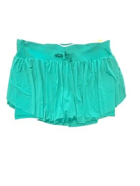 All in Motion green active pleated flowy mid-rise wide waistband skort NWT 2X